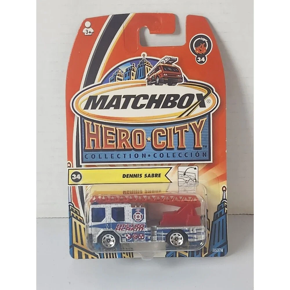 MATCHBOX - #34 DENNIS SABRE - Fire Truck  DIECAST CAR 🔥